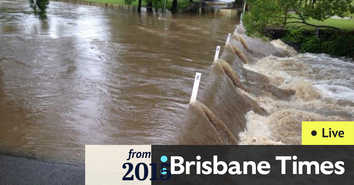 Brisbane weather Heavy rain hits south east